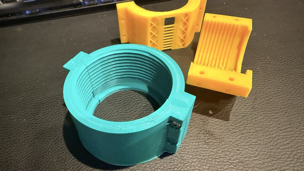 The finished collar off the printer