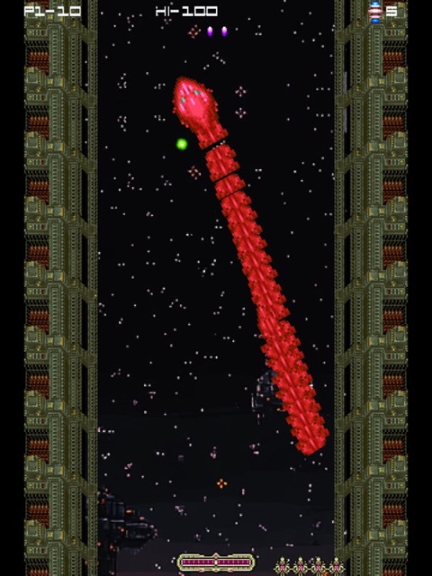 Metal-Angel gameplay: enemy waves and weapon upgrades